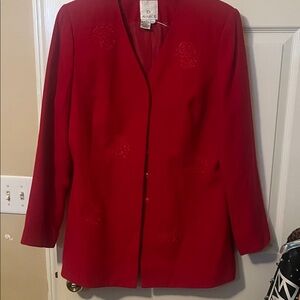 Elegant Red Blazer by